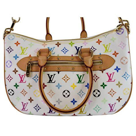 Louis Vuitton White Monogram Multicolor Rita Shoulder Bag